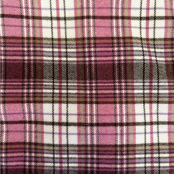 Art Class Mini Skirt Girls Flannel Plaid Brown Pink White Size XL (14/16) Target - Picture 6 of 8